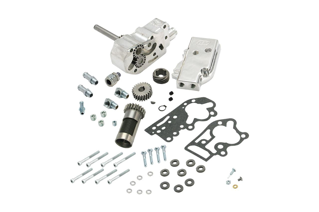 Oil Pump Kit w/Gear, Universal Cover, Big Twin (48-53) Harley