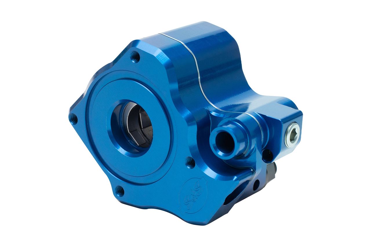 Billet Oil Pump M8 (Oil-Cooled) Blue Softail Touring