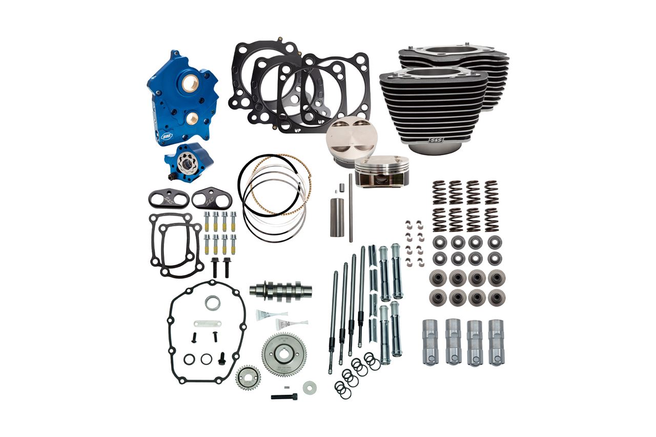 124 Power Pack Gear Drive Cam M8 (Oil Cooled) Chrome Softail Touring