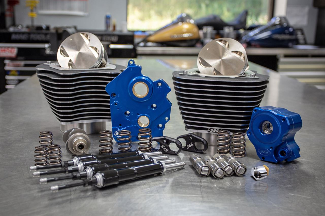 124 Power Pack Chain Cam M8 (Oil Cooled) Black Softail Touring