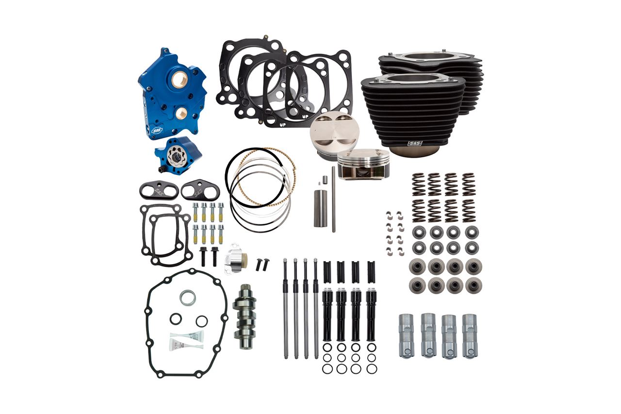 124 Power Pack Chain Cam M8 (Oil Cooled) Black Softail Touring