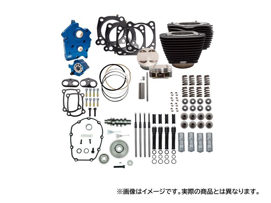124 Power Pack Gear Cam M8 (Oil Cooled) Black Softail Touring