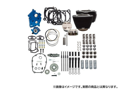 124 Power Pack Gear Cam M8 (Oil Cooled) Black Softail Touring
