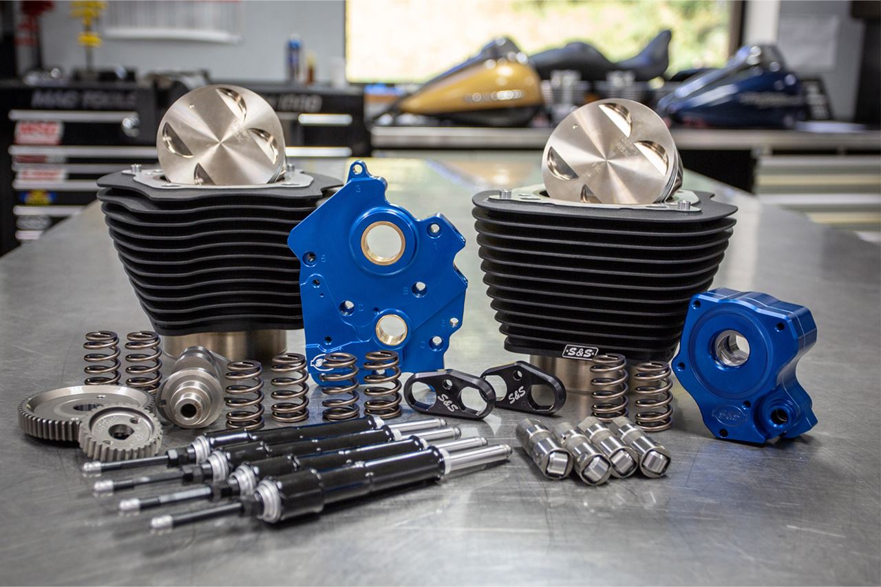 124 Power Pack Gear Cam M8 (Oil Cooled) Black Softail Touring