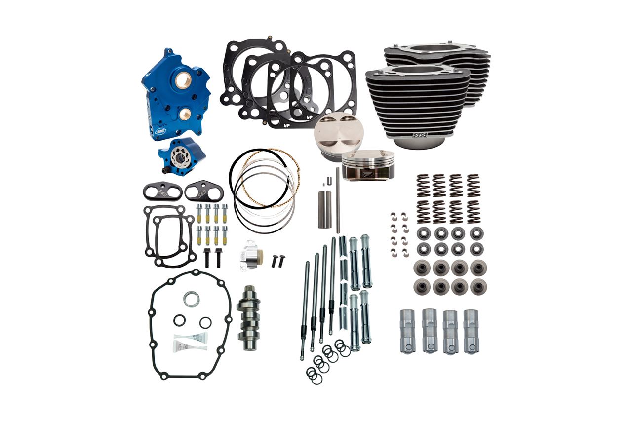 128 Power Pack HL M8 (114CI Oil-Cooled) Wrinkle Black Softail Touring