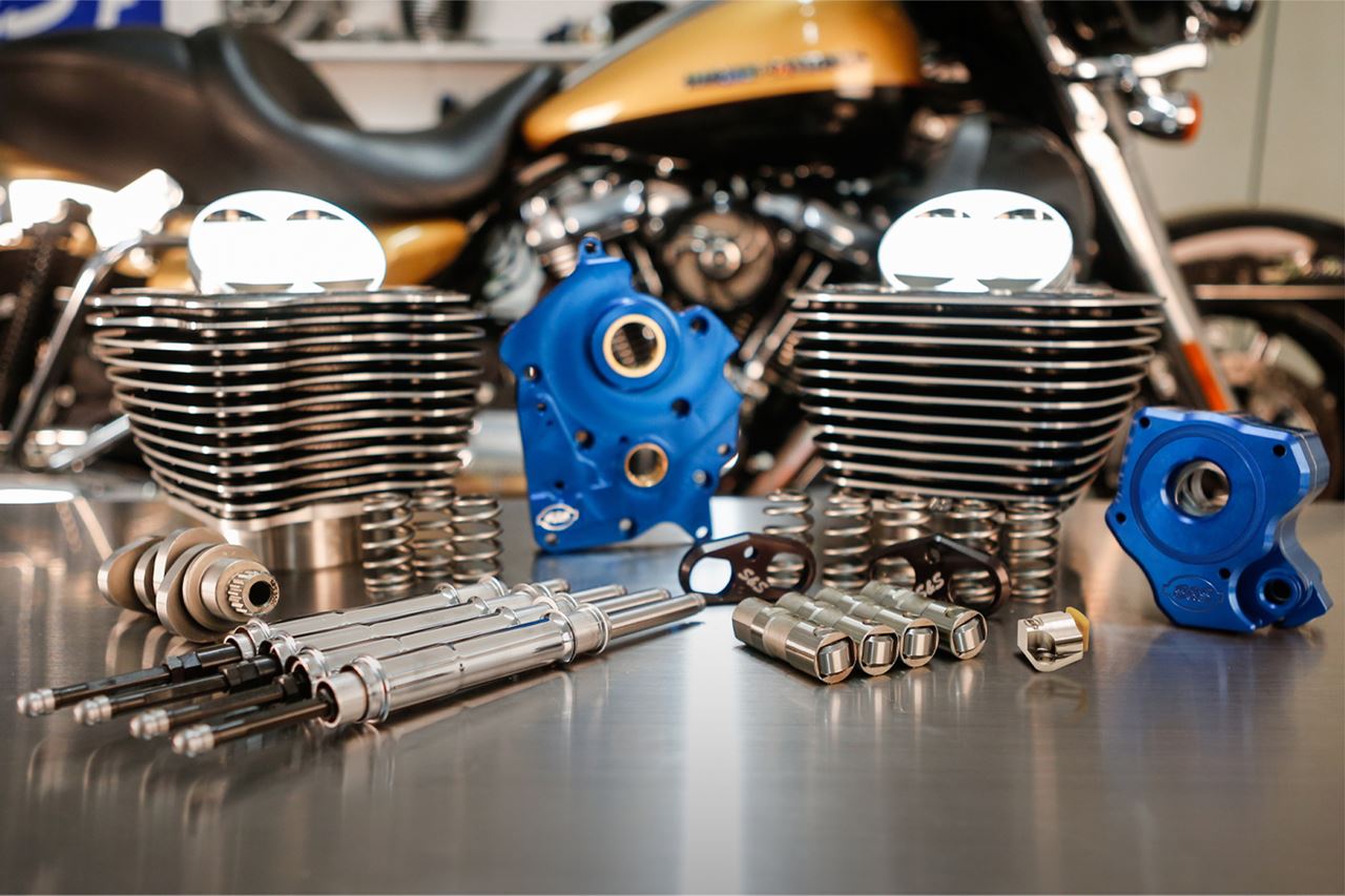 128 Power Pack HL M8 (114CI Oil-Cooled) Black Granite Softail Touring