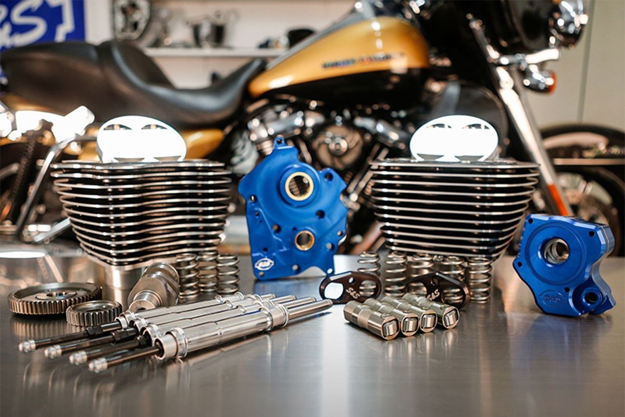 128 Power Pack HL M8 (114CI Oil Cooled) Black Granite Softail Touring