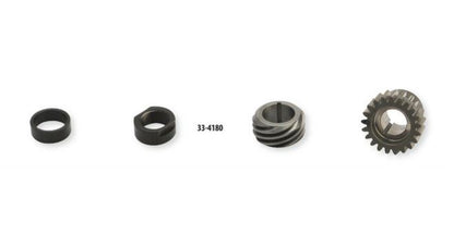 Pinion Shaft Gear Kit Big Twin (77-89) Black Harley