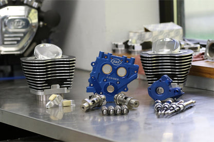 Power Pack Kit Twin Cam (07-17) Wrinkle Black Dyna Softail Touring