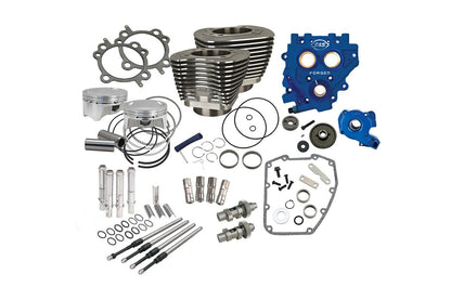 Power Pack Kit Geared Cam Twin Cam (07-17) Wrinkle Black Dyna Softail Touring