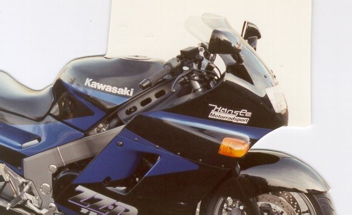 スクリーン スポイラー ブラック 幅385×長さ335mm ZZR1100(C型)