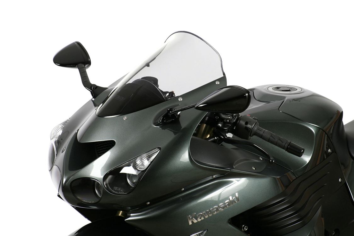 Screen spoiler clear, width 380 x length 430mm, ZZR1400 ZX-14R