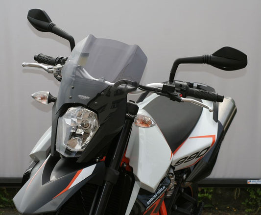 Screen Touring Smoke, width 310 x length 300mm, 990 Supermoto