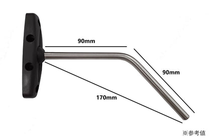 マウンティングキット ハンドルポストマウント M8×60mm 1セット 汎用