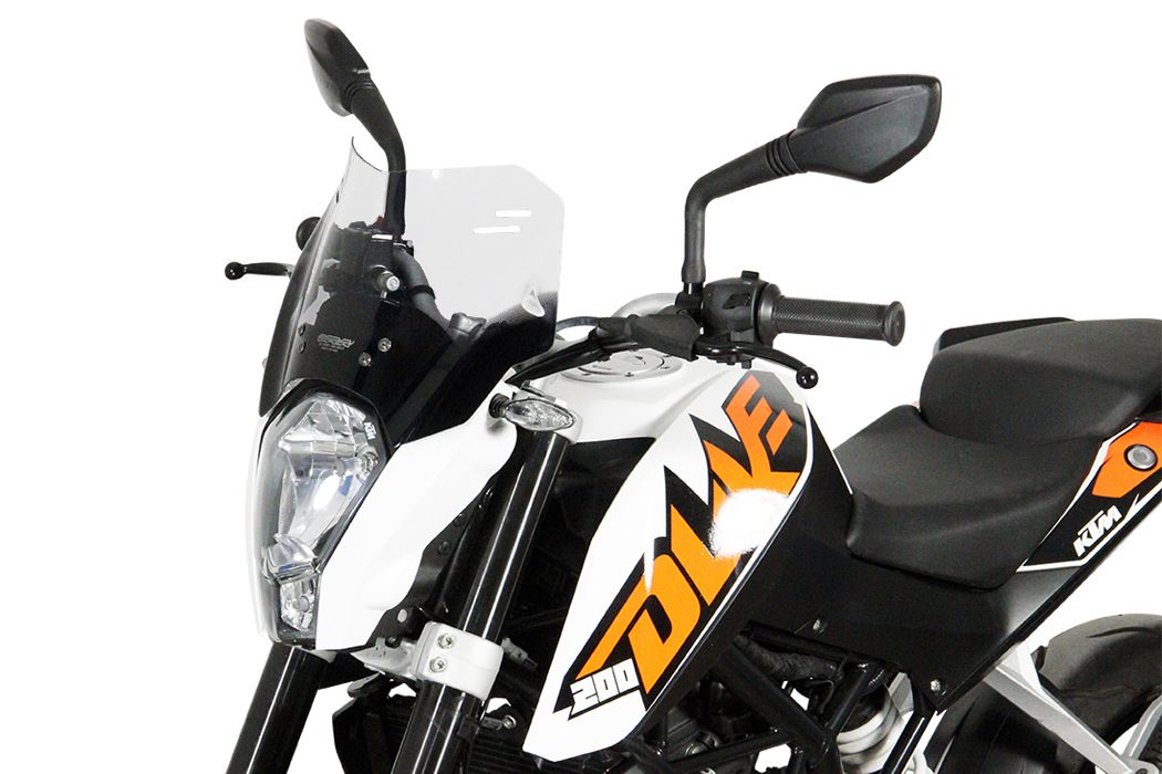 Screen Spoiler, Clear, 310mm (W) x 190mm (L), 125/200/390 Duke