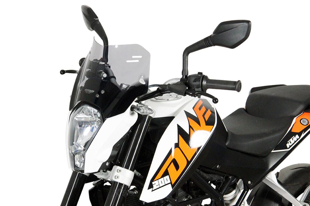 Screen Spoiler, Smoke, 310 x 190 mm, for 125/200/390 Duke