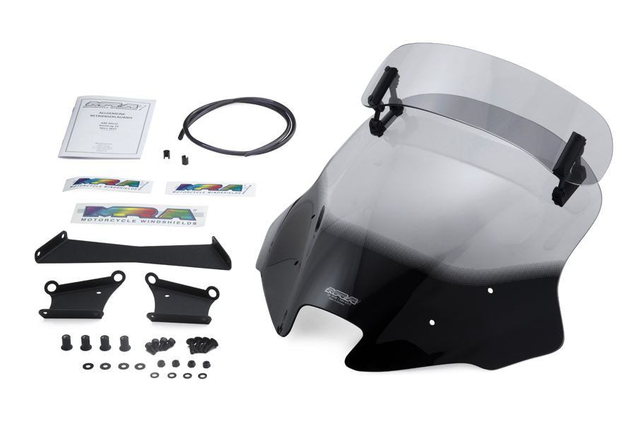 スクリーン ヴァリオツーリング スモーク 幅390×長さ390mm MT-09