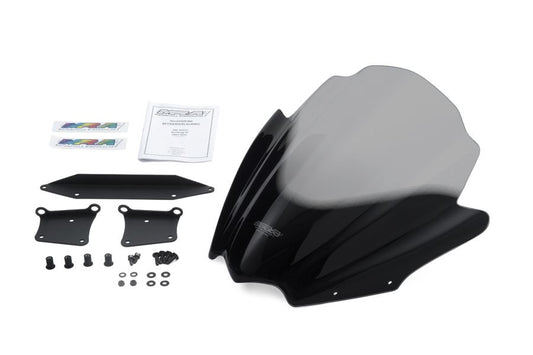 スクリーン レーシング スモーク 幅370×長さ380mm MT-09