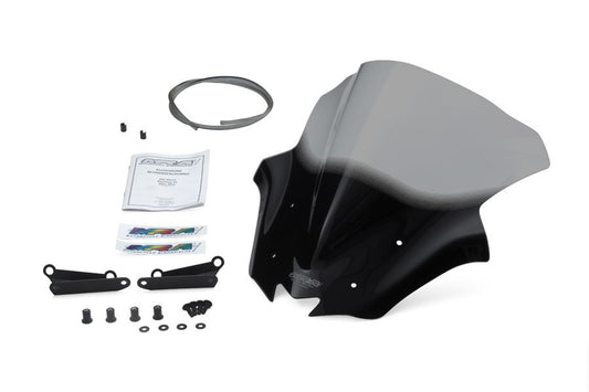 スクリーン レーシング スモーク 幅340×長さ320mm MT-07