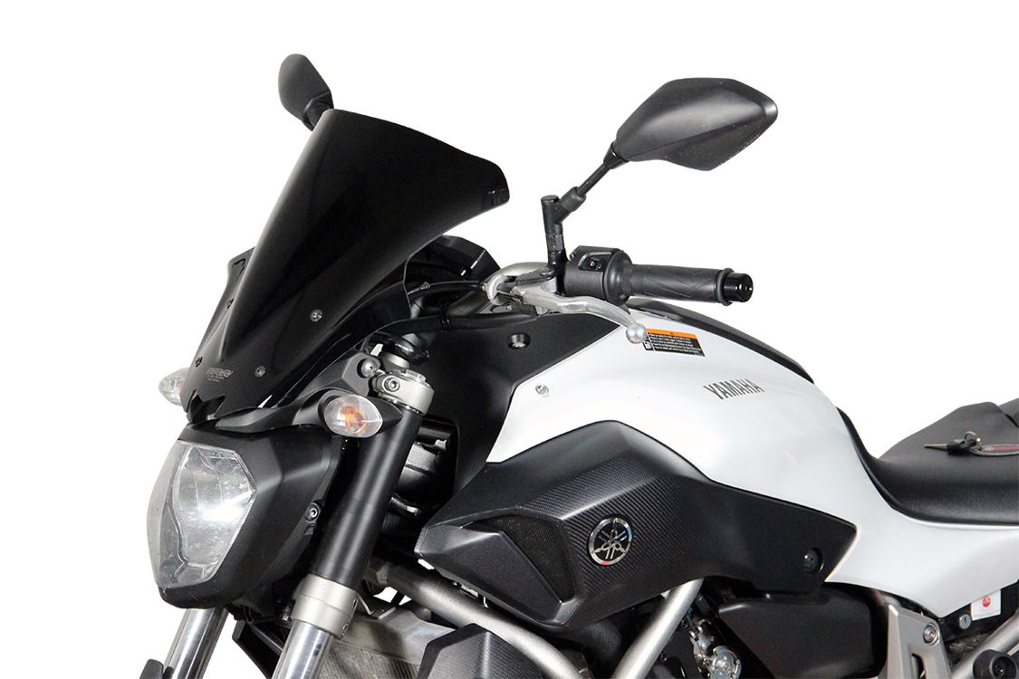 スクリーン レーシング ブラック 幅340×長さ320mm MT-07