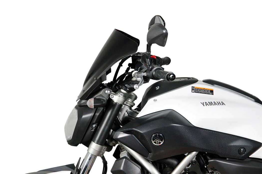 スクリーン レーシング ブラック 幅340×長さ320mm MT-07