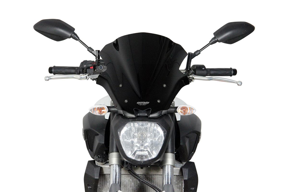 スクリーン レーシング ブラック 幅340×長さ320mm MT-07