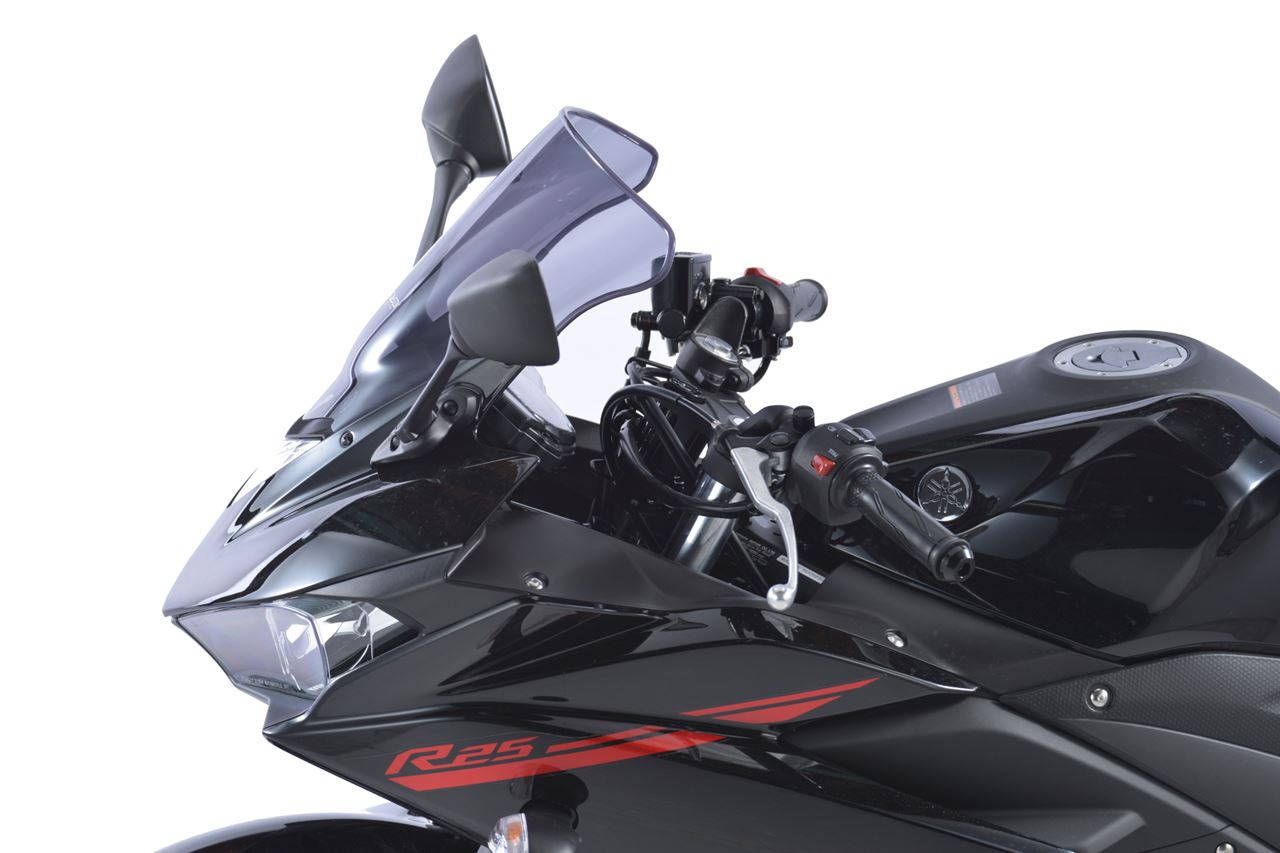スクリーン レーシング スモーク 幅310×長さ330mm YZF-R25