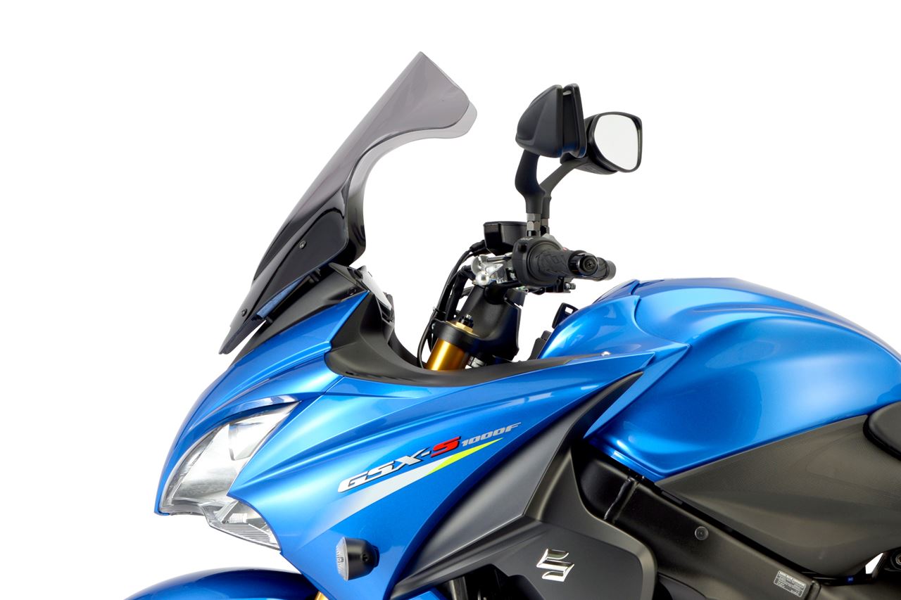 スクリーン レーシング スモーク 幅350×長さ480mm GSX-S1000F