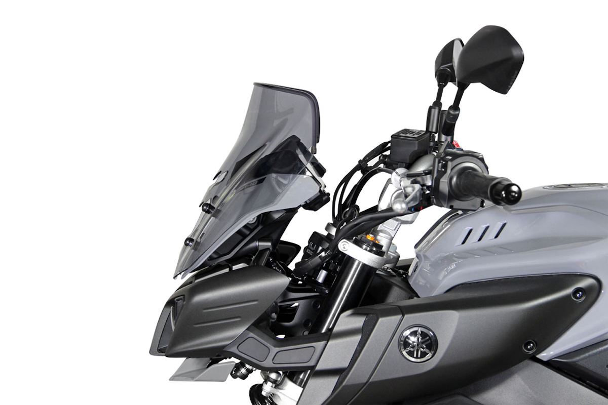 スクリーン スポイラー スモーク 幅340×長さ320mm MT-10