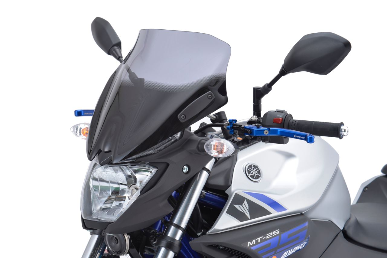 スクリーン スポイラー スモーク 幅330×長さ320mm MT-03 MT-25