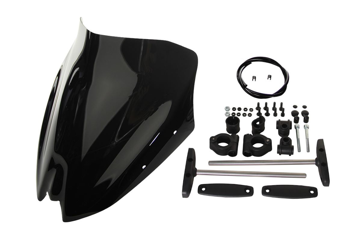 Screen Spoiler, Black, 330mm (W) x 320mm (L), MT-03 MT-25