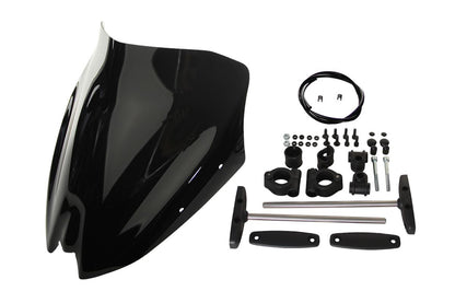 Screen Spoiler, Black, 330mm (W) x 320mm (L), MT-03 MT-25