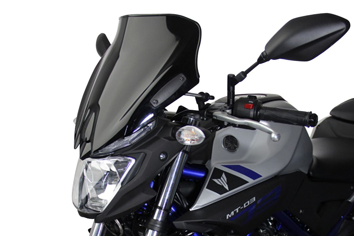 Screen Spoiler, Black, 330mm (W) x 320mm (L), MT-03 MT-25
