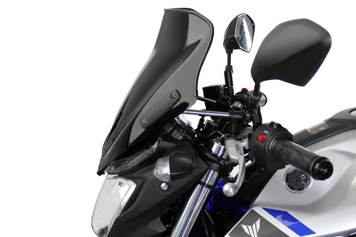 Screen Spoiler, Black, 330mm (W) x 320mm (L), MT-03 MT-25