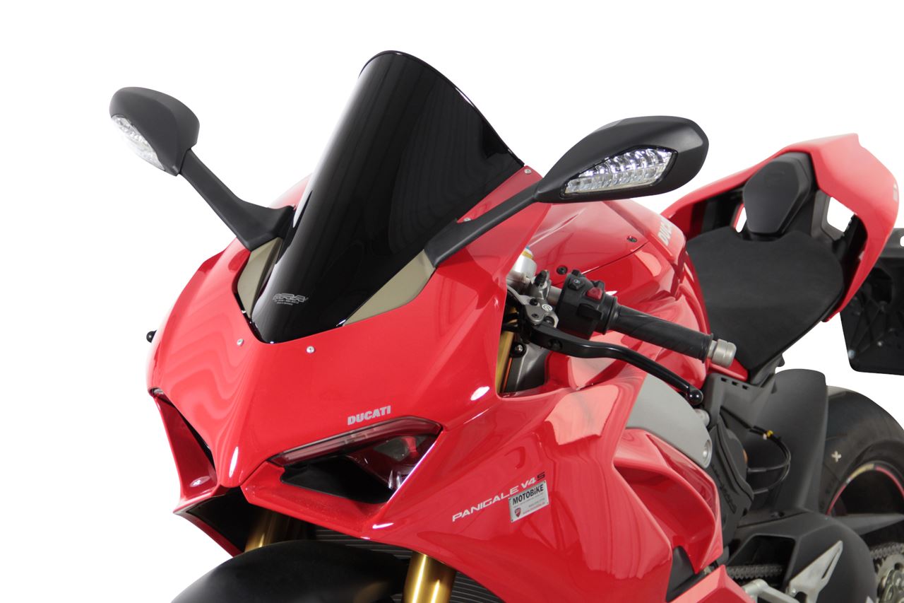 Racing screen, black, 310 x 410 mm, Panigale V2/V4