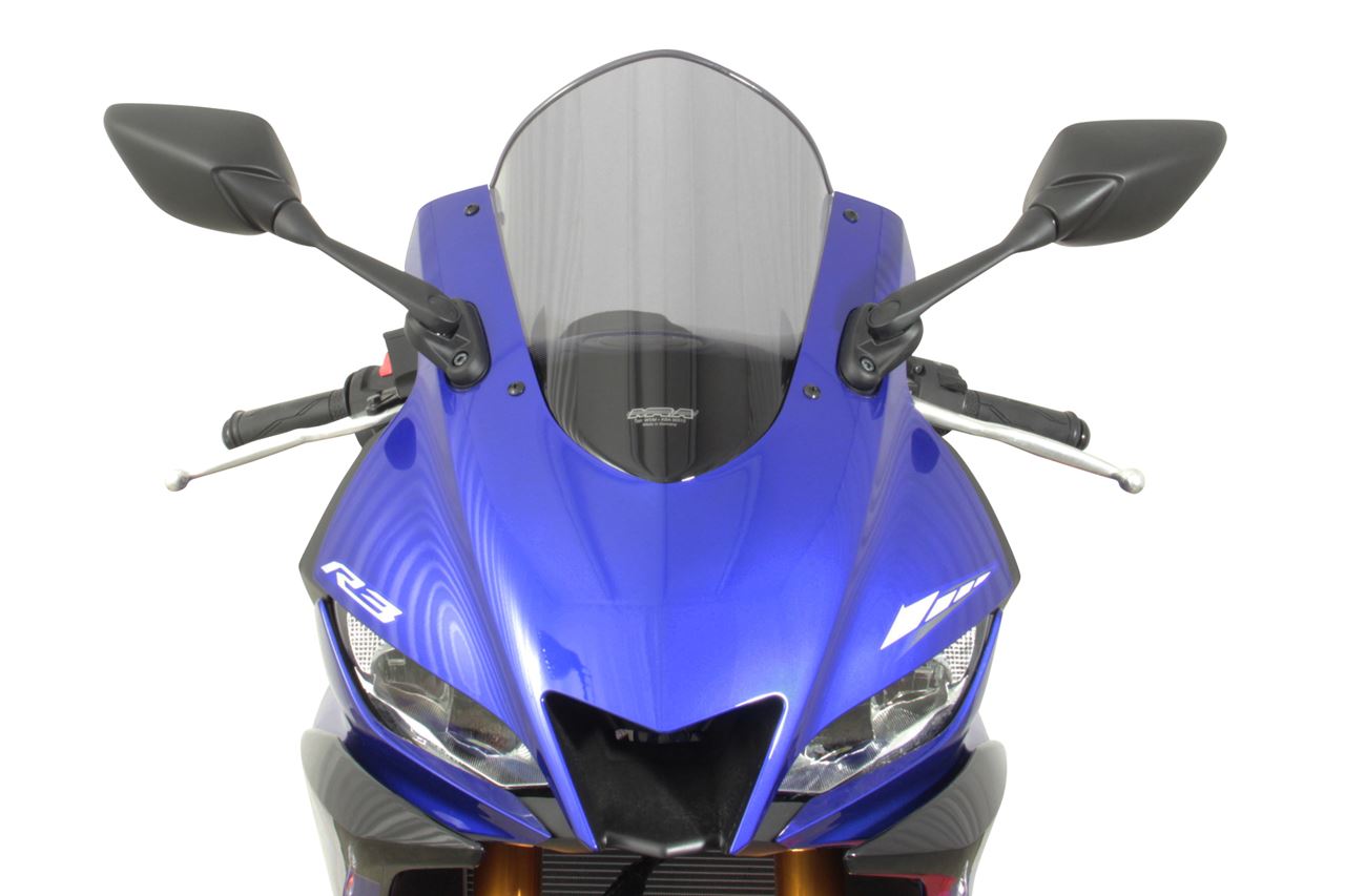 スクリーン レーシング スモーク 幅300×長さ360mm YZF-R3 YZF-R25
