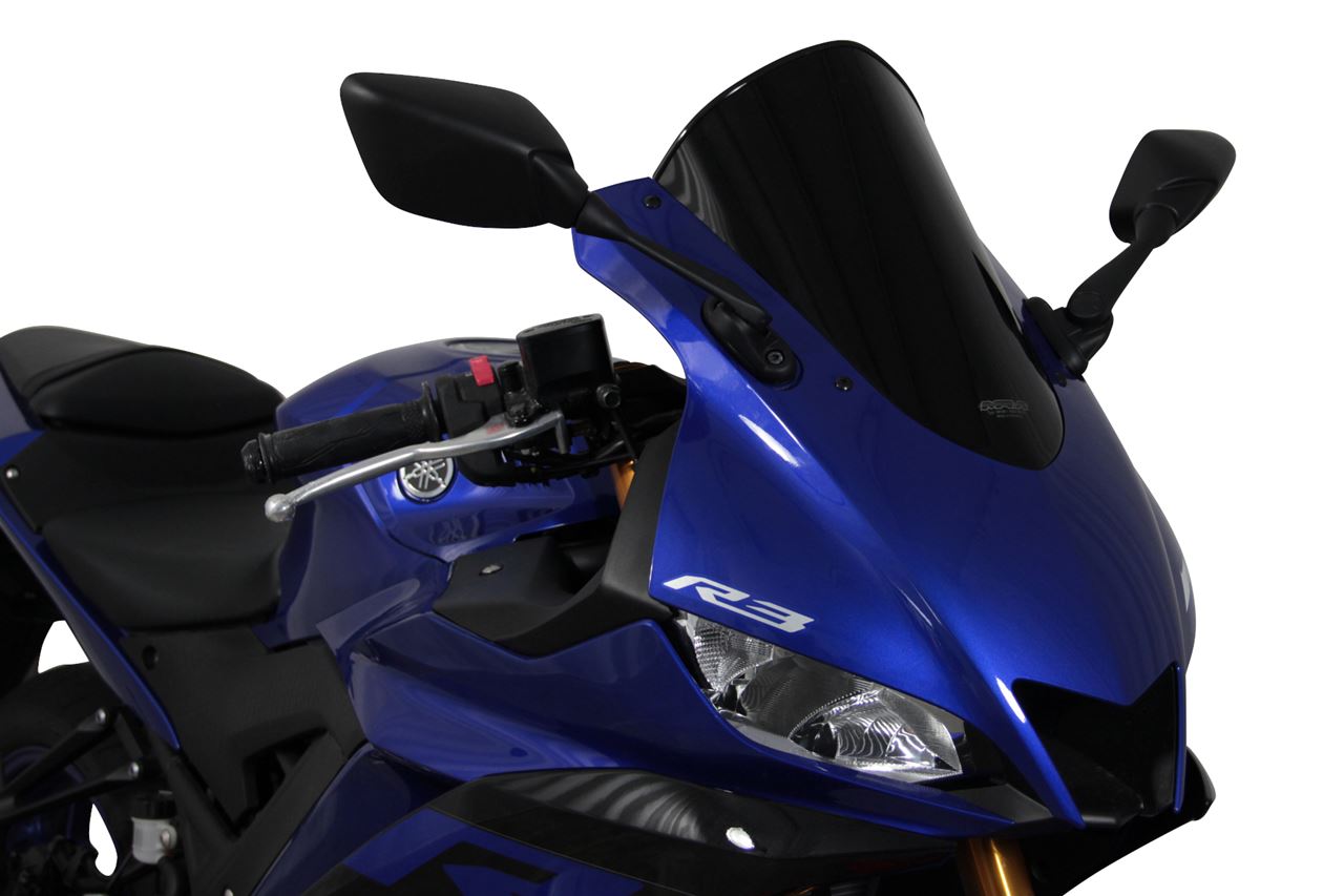 Screen Racing Black, 300mm W x 360mm L, YZF-R3 YZF-R25