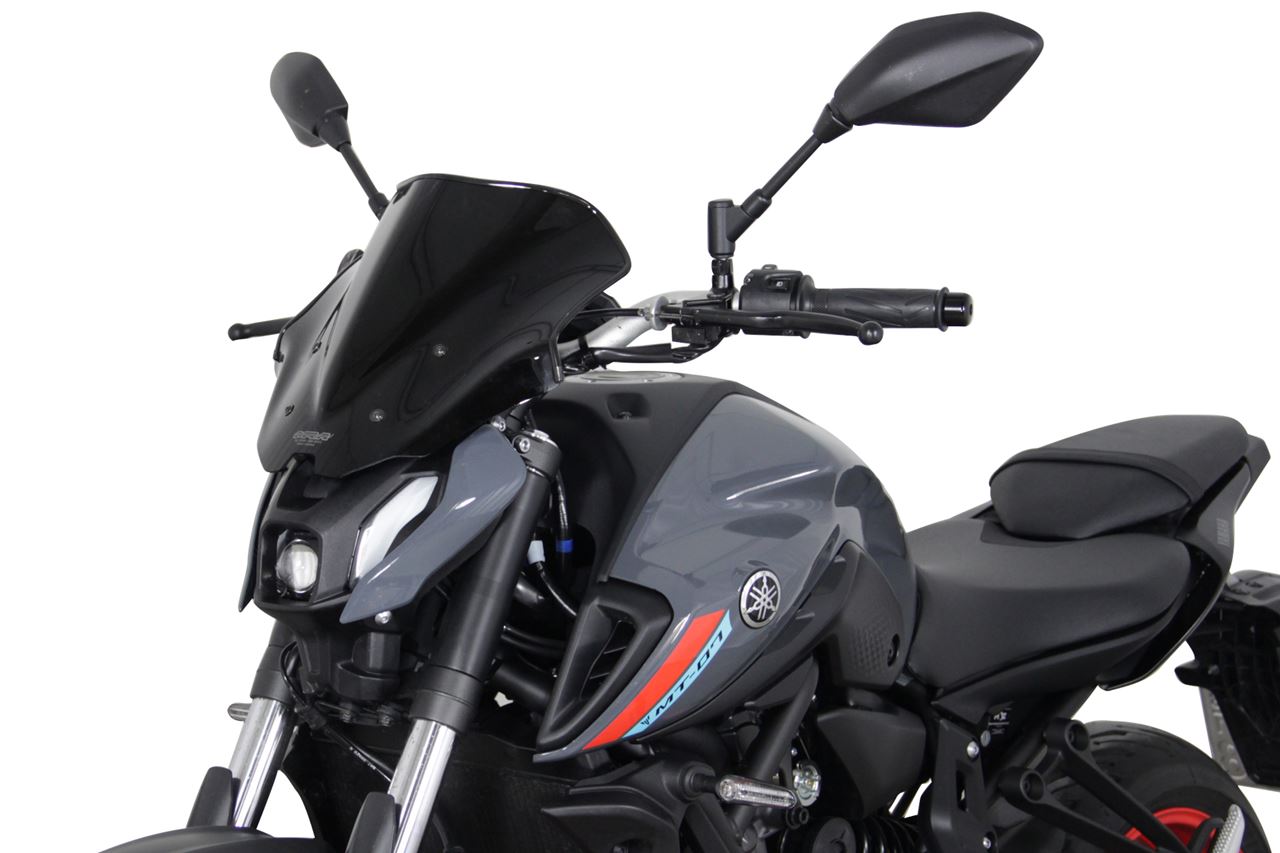 スクリーン レーシング ブラック 幅320×長さ290mm MT-07