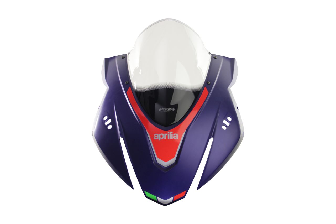 スクリーン レーシング クリア 幅320×長さ375mm RSV4 1100 ファクトリー