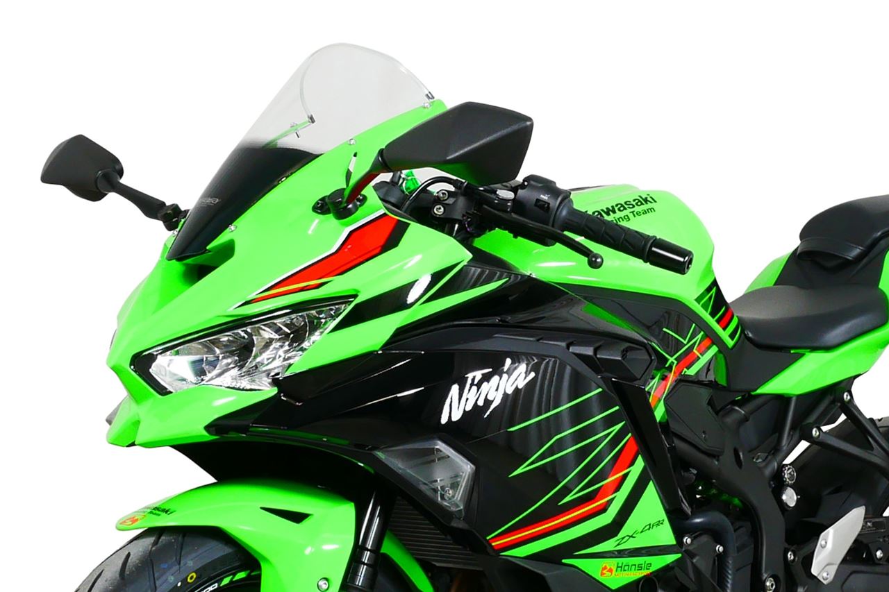スクリーン レーシング クリア 幅370×長さ290mm ニンジャ ZX-4RR ZX-4R/SE