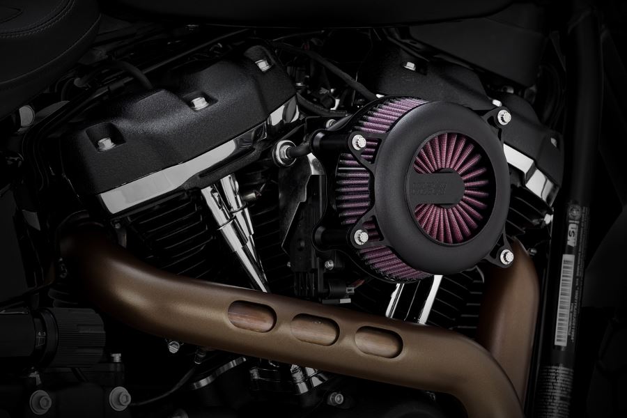 VO2 Air Intake Air Cleaner Rogue Wrinkle Black Softail Touring