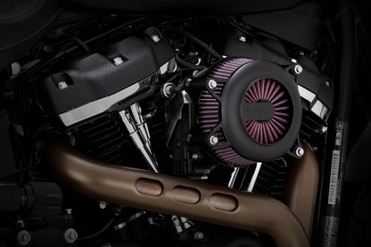 VO2 Air Intake Air Cleaner Rogue Wrinkle Black Softail Touring