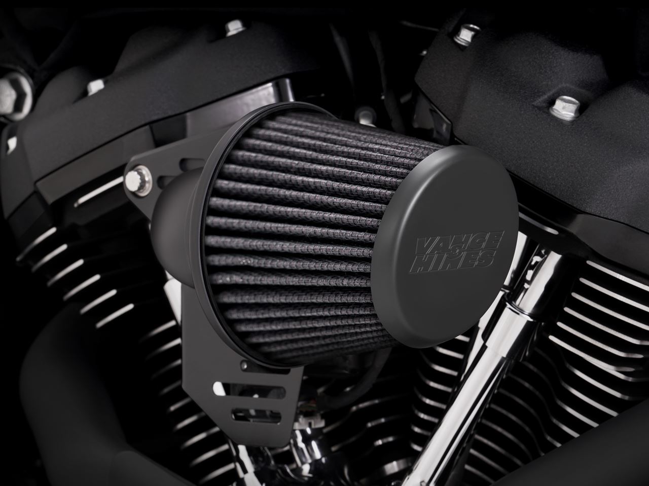 VO2 エアインテイク エアクリーナー ファルコン マットブラック ダイナ ソフテイル ツーリング