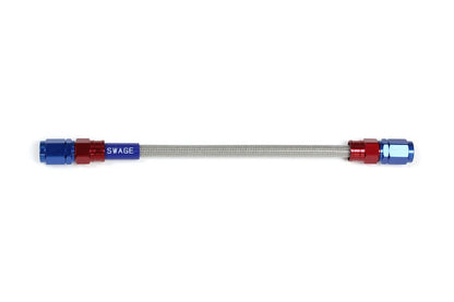 メッシュ ブレーキホース 375mm クリアホース/レッド×ブルー SF-SF SAK-1010M-0375