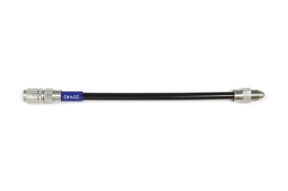 メッシュ ブレーキホース 550mm ブラックスモークホース/ステン素地 SF-ナローナット
