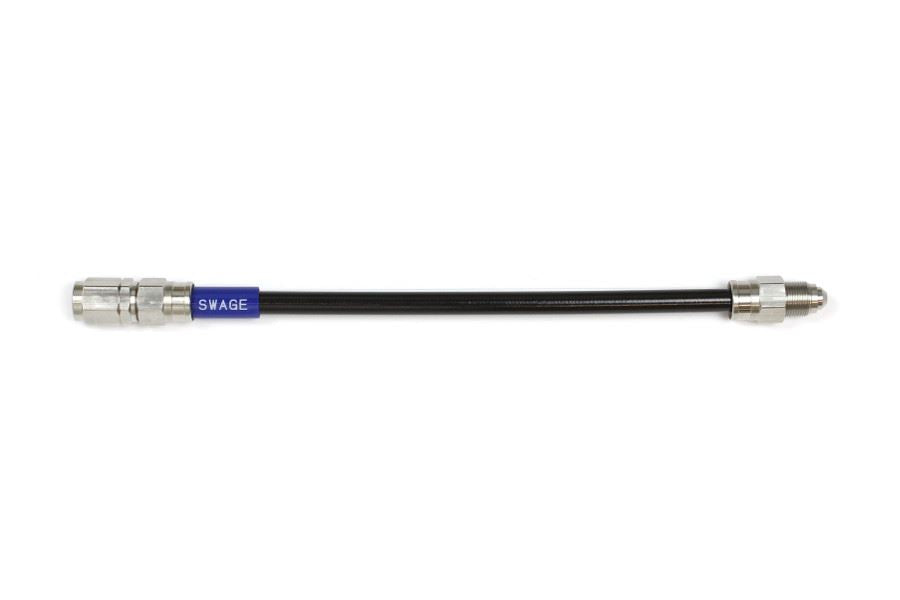 メッシュ ブレーキホース 375mm ブラックスモークホース/ステン素地 SF-ナローナット