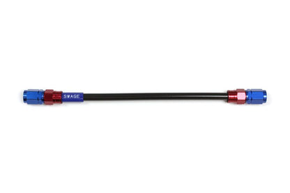 メッシュ ブレーキホース 1400mm ブラックスモークホース/レッド×ブルー SF-SF SAKB-1010M-1400
