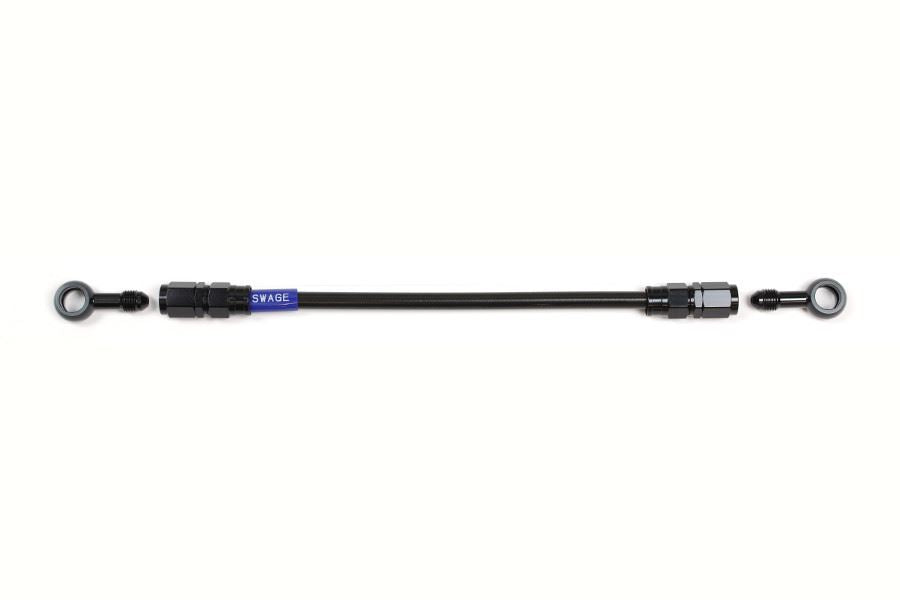 メッシュ ブレーキホース 525mm ブラックスモークホース/ブラック ST-ST BAKB-1111M-0525