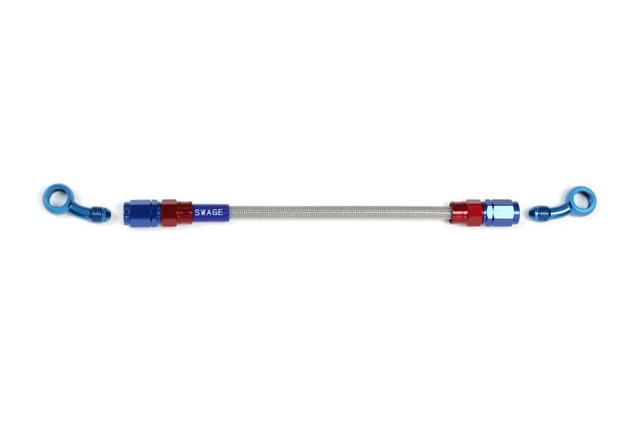 メッシュ ブレーキホース 875mm クリアホース/レッド×ブルー SD-SD SAK-1313M-0875