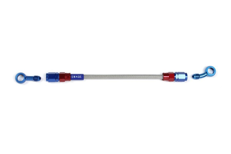 メッシュ ブレーキホース 1225mm クリアホース/レッド×ブルー ST-SD SAK-1113M-1225